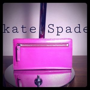 kate spade billfold coin purse wallet pink